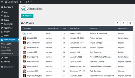 View your member data and .